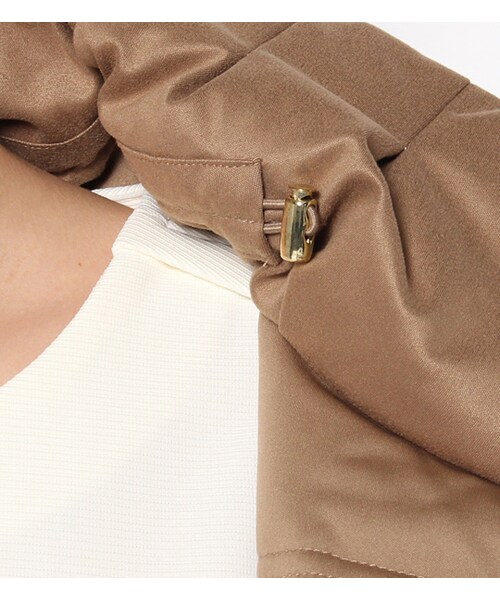 laboratory work（ラボラトリーワーク）の「ストレッチダウンコート（ジャケット/アウター・レディース・ブラック/ベージュ/ネイビー・S/M）」の11枚目の写真