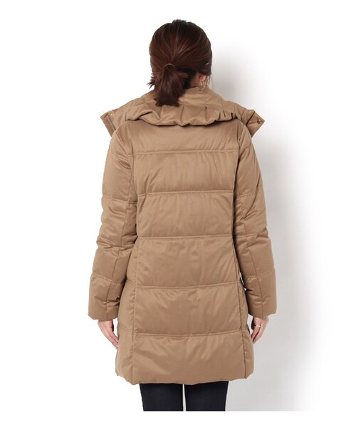 laboratory work（ラボラトリーワーク）の「ストレッチダウンコート（ジャケット/アウター・レディース・ブラック/ベージュ/ネイビー・S/M）」の4枚目の写真