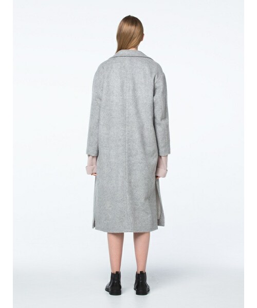 koe（コエ）の「ロングスリットチェスターコート（ジャケット/アウター・レディース・ライトグレー・S/M/L）」の3枚目の写真