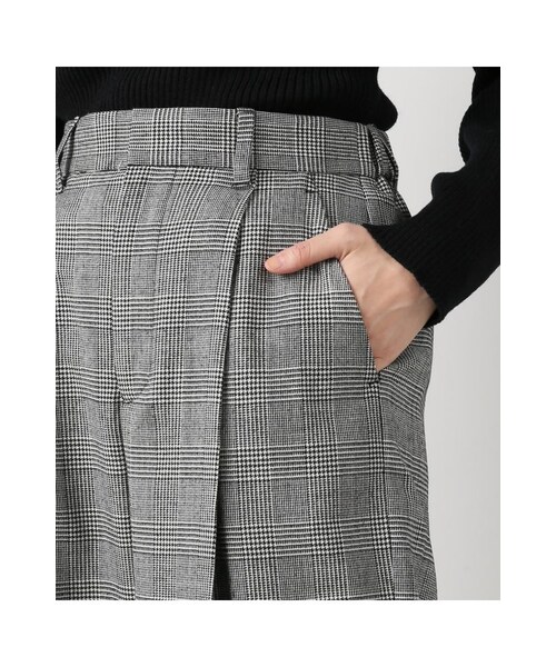 JOURNAL STANDARD(ジャーナルスタンダード)の「チェックストレッチワイドパンツ(パンツ・ブラック A/ブラック D/グレーA・36/38/40)」の11枚目の写真