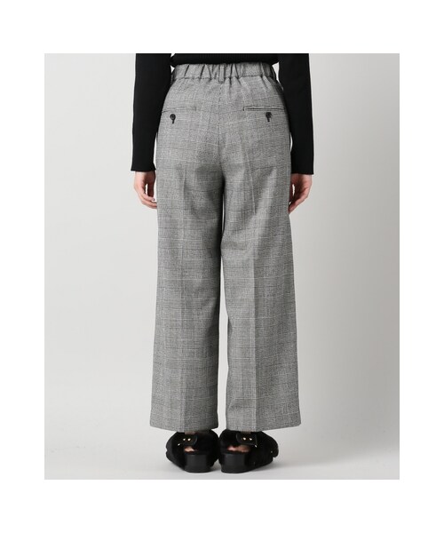 JOURNAL STANDARD(ジャーナルスタンダード)の「チェックストレッチワイドパンツ(パンツ・ブラック A/ブラック D/グレーA・36/38/40)」の8枚目の写真