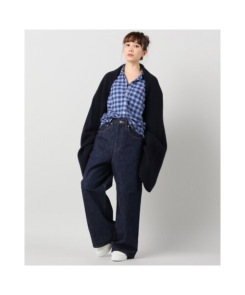 JOURNAL STANDARD（ジャーナルスタンダード）の「12.75ozオールドデニムワイド5ポケットパンツ（パンツ・ネイビー/ブルー・36/38/40）」の3枚目の写真