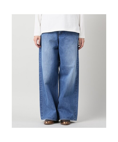 JOURNAL STANDARD（ジャーナルスタンダード）の「12.75ozオールドデニムワイド5ポケットパンツ（パンツ・ネイビー/ブルー・36/38/40）」の6枚目の写真