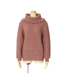 F i.n.t | フリルオフタートルニットプルオーバー/F&A(ニット/セーター)