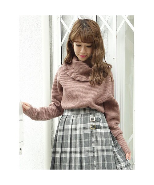 F i.n.t（フィント）の「フリルオフタートルニットプルオーバー/F&A（ニット/セーター・レディース・その他）」の4枚目の写真