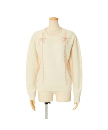 F i.n.t | ダブルリボンケーブルニットプルオーバー/F i.n.t(ニット/セーター)