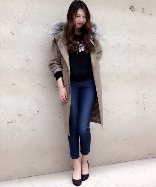 archives（アルシーヴ）の「ライナー付きモッズコート（モッズコート・レディース・ブラック/グレー/カーキ・MEDIUM）」の15枚目の写真