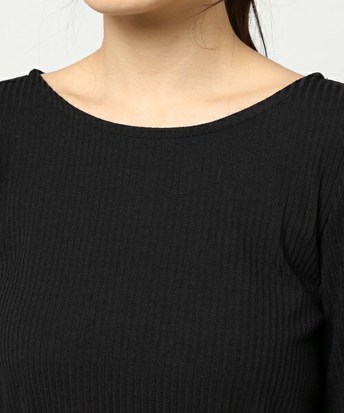 archives（アルシーヴ）の「【ZOZOTOWN限定】ワイドスリーブトップス（Tシャツ/カットソー・レディース・ブラック/モカ/キャメル・MEDIUM）」の6枚目の写真