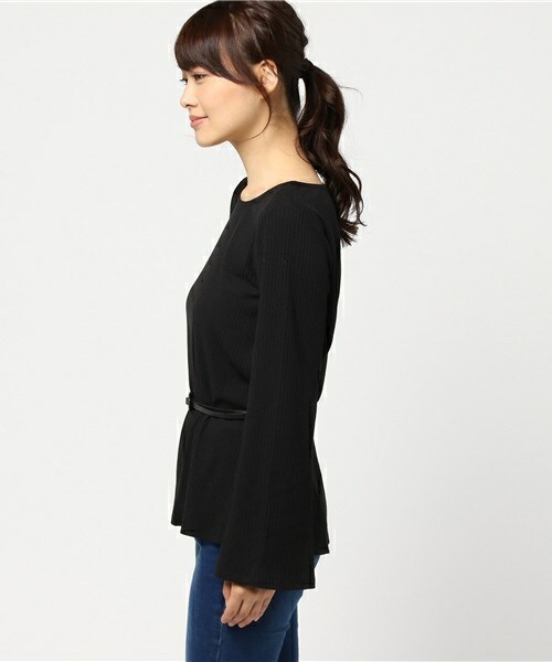 archives（アルシーヴ）の「【ZOZOTOWN限定】ワイドスリーブトップス（Tシャツ/カットソー・レディース・ブラック/モカ/キャメル・MEDIUM）」の4枚目の写真