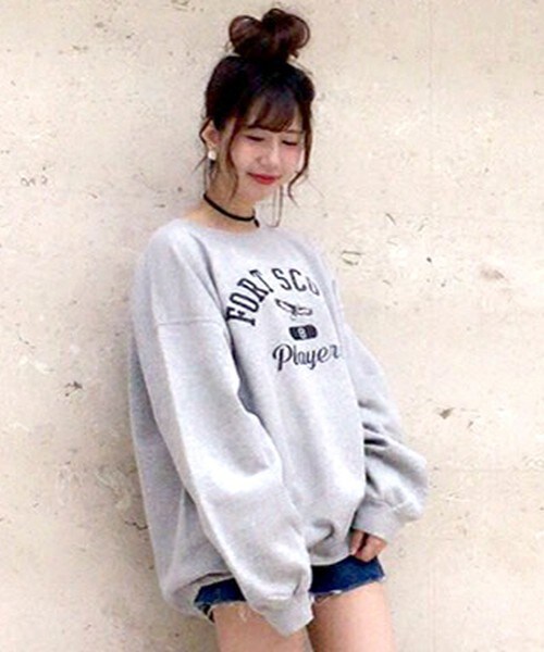 archives(アルシーヴ)の「【ZOZOTOWN限定】 used加工裏起毛トレーナー(Tシャツ/カットソー・レディース・ブラック/グレー/ワイン・MEDIUM)」の3枚目の写真
