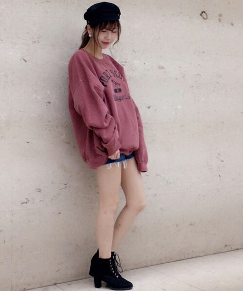 archives(アルシーヴ)の「【ZOZOTOWN限定】 used加工裏起毛トレーナー(Tシャツ/カットソー・レディース・ブラック/グレー/ワイン・MEDIUM)」の18枚目の写真