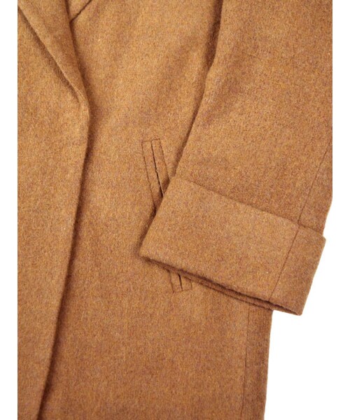 w closet（ダブルクローゼット）の「ウールベルト付ガウンコート（ジャケット/アウター・レディース・キナリ/キャメル/グレー・FREE）」の8枚目の写真