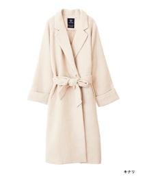 w closet | ウールベルト付ガウンコート(ジャケット/アウター)