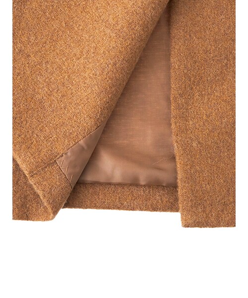 w closet（ダブルクローゼット）の「ウールベルト付ガウンコート（ジャケット/アウター・レディース・キナリ/キャメル/グレー・FREE）」の11枚目の写真