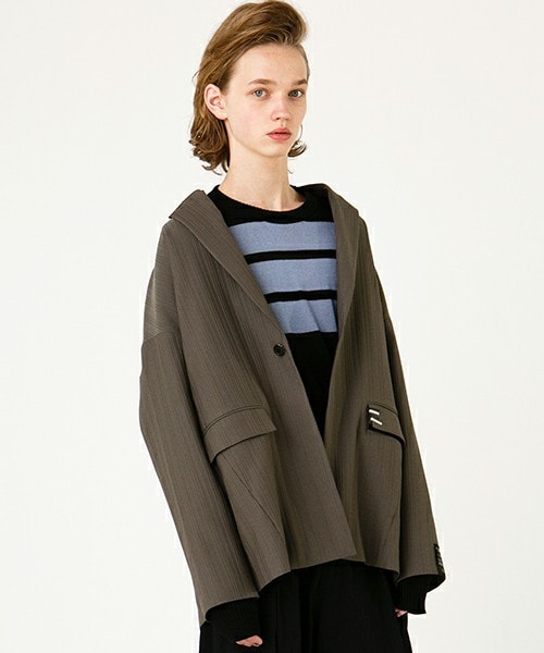SHAREEF（シャリーフ）の「【3月入荷予定】SHADOW STRIPE LOOSE JK  