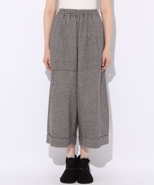 niko and...(ニコアンド)の「千鳥裾Wニーパンツ(パンツ・ホワイト/チャコール)」の3枚目の写真