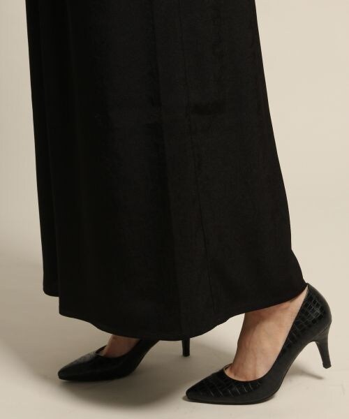 BLISS POINT（ブリスポイント）の「クラッシュサテンGスカンツ（パンツ・ナチュラル/ブラック/ライトベージュ/レオパード）」の14枚目の写真