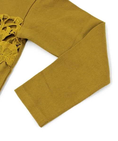 RNA-N(アールエヌエーエヌ)の「レースコンビワイドプルオーバー(トップス・レディース・ブラック/アイボリー/マスタード・M)」の5枚目の写真