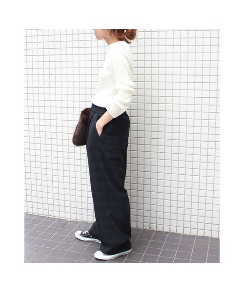 FRAMeWORK（フレームワーク）の「≪予約≫WIDE パンツ◆（パンツ・ブラウン/ネイビー・34/36/38/40）」の21枚目の写真