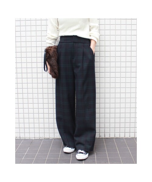 FRAMeWORK（フレームワーク）の「≪予約≫WIDE パンツ◆（パンツ・ブラウン/ネイビー・34/36/38/40）」の20枚目の写真