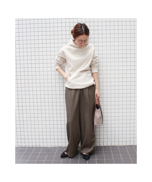 FRAMeWORK（フレームワーク）の「≪予約≫WIDE パンツ◆（パンツ・ブラウン/ネイビー・34/36/38/40）」の18枚目の写真