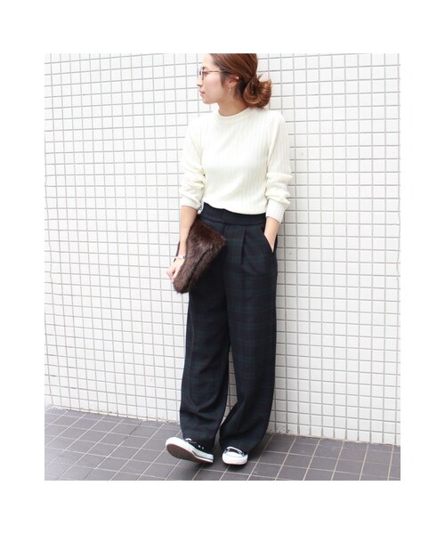FRAMeWORK（フレームワーク）の「≪予約≫WIDE パンツ◆（パンツ・ブラウン/ネイビー・34/36/38/40）」の19枚目の写真
