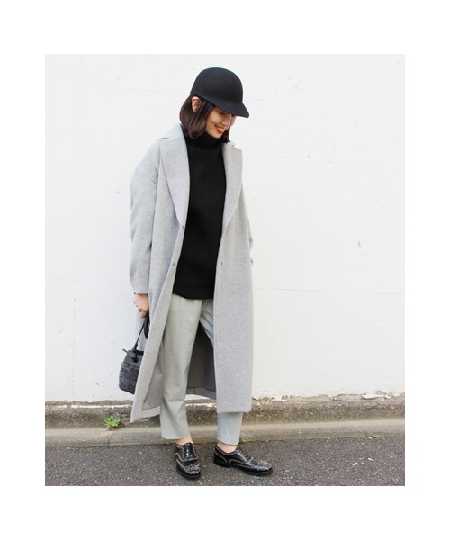 JOURNAL STANDARD（ジャーナルスタンダード）の「《予約》アゼハイネックプルオーバー◆（トップス・ブラック/ナチュラル/キャメル/グリーン B・フリー）」の5枚目の写真