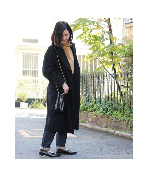 JOURNAL STANDARD（ジャーナルスタンダード）の「《予約》アゼハイネックプルオーバー◆（トップス・ブラック/ナチュラル/キャメル/グリーン B・フリー）」の16枚目の写真