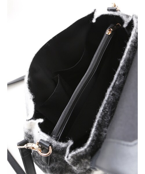 LOWELL things（ロウェル　シングス）の「ウールコンビドクターBAG（ショルダーバッグ・レディース・BLK/OR/LEO・F）」の8枚目の写真