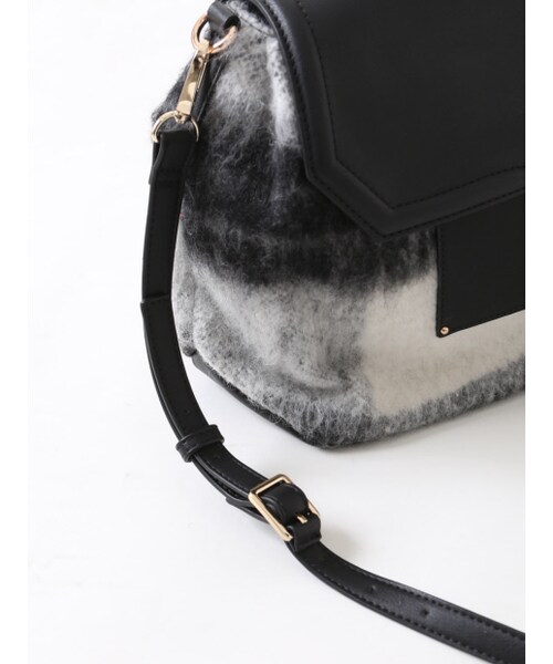 LOWELL things（ロウェル　シングス）の「ウールコンビドクターBAG（ショルダーバッグ・レディース・BLK/OR/LEO・F）」の6枚目の写真