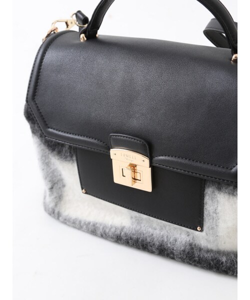 LOWELL things（ロウェル　シングス）の「ウールコンビドクターBAG（ショルダーバッグ・レディース・BLK/OR/LEO・F）」の4枚目の写真