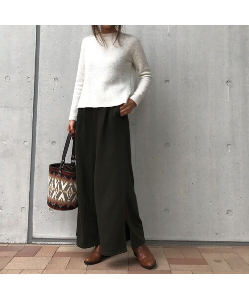 copine（コピン）の「★再入荷★大人可愛いサイドスリットスウェットワイドパンツ(3color）（その他パンツ・レディース・その他）」の3枚目の写真