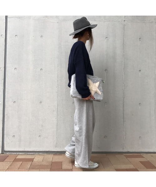 copine（コピン）の「★再入荷★大人可愛いサイドスリットスウェットワイドパンツ(3color）（その他パンツ・レディース・その他）」の8枚目の写真