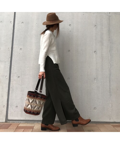 copine（コピン）の「★再入荷★大人可愛いサイドスリットスウェットワイドパンツ(3color）（その他パンツ・レディース・その他）」の9枚目の写真