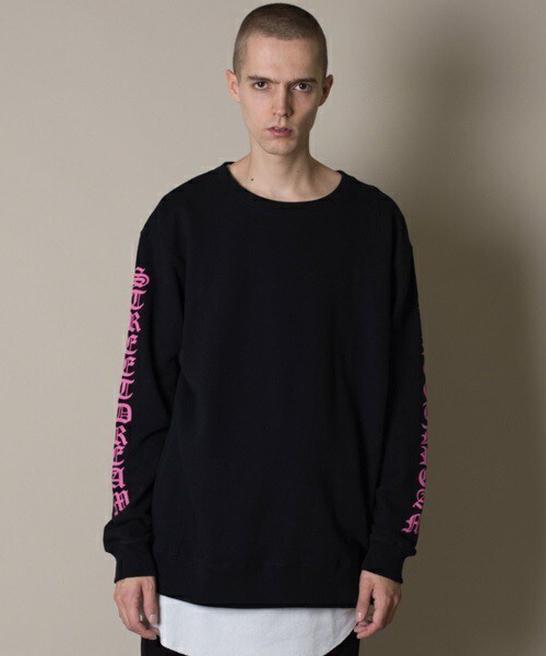 CASPER JOHN AIVER　ラグラン ビッグ Gジャン オーバーサイズ デニムジャケット ジージャン Levi's vetements ブラック  CASPER JOHN AIVER ナイロンフリースジップブルゾン