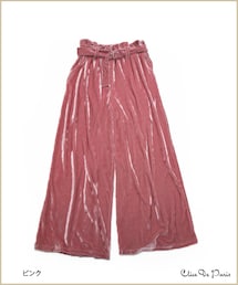 paravion | ベロアワイドパンツ(パンツ)