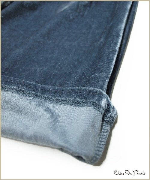 paravion（パラビオン）の「ベロアワイドパンツ（パンツ・レディース・ブラック/グレー/ピンク・ワンサイズ）」の7枚目の写真