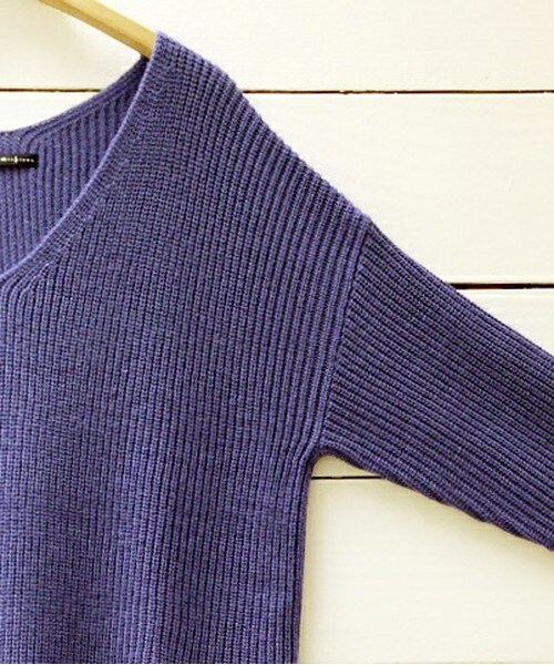 archives（アルシーヴ）の「【限定予約】スリットニットワンピース（ワンピース・レディース・アイボリー/グレー/モカ/サックスブルー/イエロー・MEDIUM）」の22枚目の写真