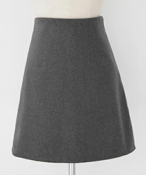 DHOLIC(ディーホリック)の「ウール混Aラインミニスカート(スカート・レディース・ブラウン/ディープグリーン/ブラックグレー/ブラック/レッド・S/M)」の3枚目の写真