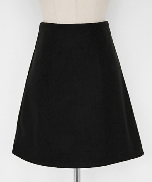 DHOLIC(ディーホリック)の「ウール混Aラインミニスカート(スカート・レディース・ブラウン/ディープグリーン/ブラックグレー/ブラック/レッド・S/M)」の2枚目の写真