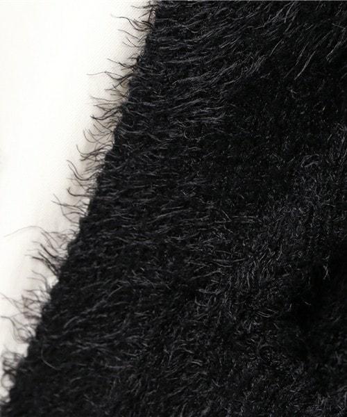 actuel（アクチュエル）の「シャギーニットカーディガン（カーディガン/ボレロ・レディース・ブラック/グレー/ピンク・FREE）」の11枚目の写真