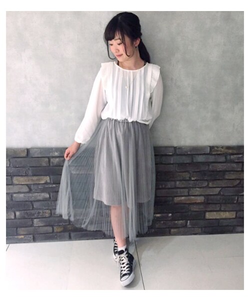 PAGEBOY(ページボーイ)の「【mina11月号】ランダムヘムチュールスカート(スカート・レディース・グレー/ブラック/キャメル/カーキ)」の19枚目の写真