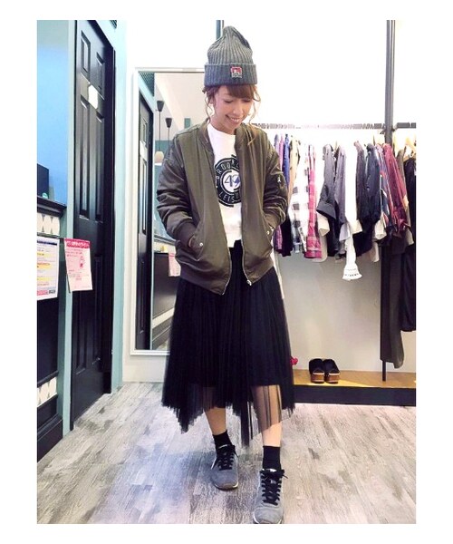 PAGEBOY(ページボーイ)の「【mina11月号】ランダムヘムチュールスカート(スカート・レディース・グレー/ブラック/キャメル/カーキ)」の21枚目の写真