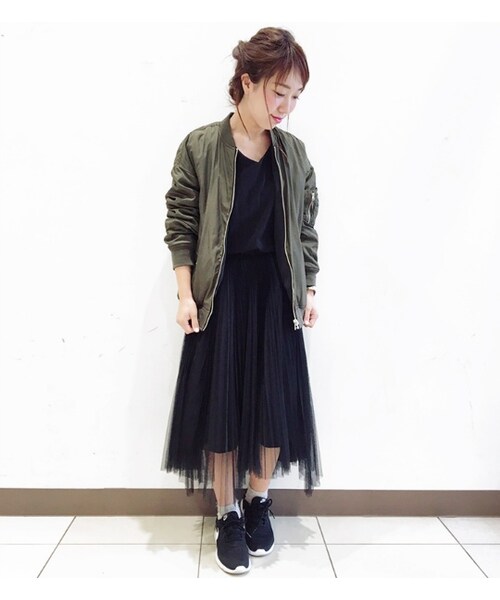 PAGEBOY(ページボーイ)の「【mina11月号】ランダムヘムチュールスカート(スカート・レディース・グレー/ブラック/キャメル/カーキ)」の14枚目の写真