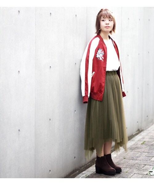 PAGEBOY(ページボーイ)の「【mina11月号】ランダムヘムチュールスカート(スカート・レディース・グレー/ブラック/キャメル/カーキ)」の15枚目の写真