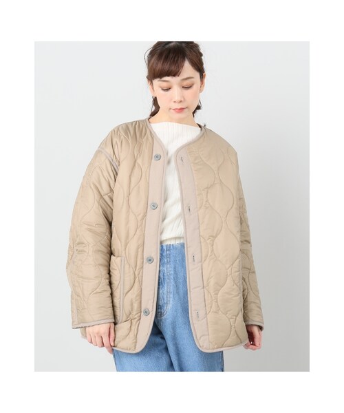 SLOBE IENA（スローブイエナ）の「リバーシブルブルゾン（ジャケット/アウター・ベージュ/ネイビー B・フリー）」の11枚目の写真