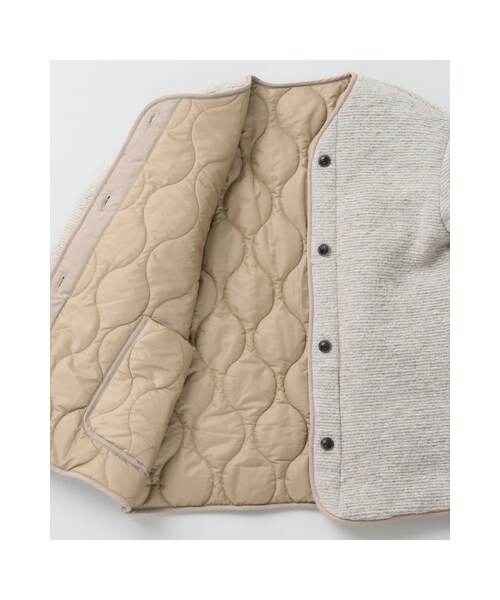 SLOBE IENA（スローブイエナ）の「リバーシブルブルゾン（ジャケット/アウター・ベージュ/ネイビー B・フリー）」の14枚目の写真