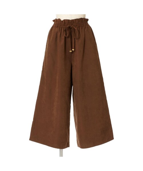 F i.n.t（フィント）の「フロントリボンギャザーワイドパンツ/F&A（その他パンツ・レディース・その他）」の3枚目の写真