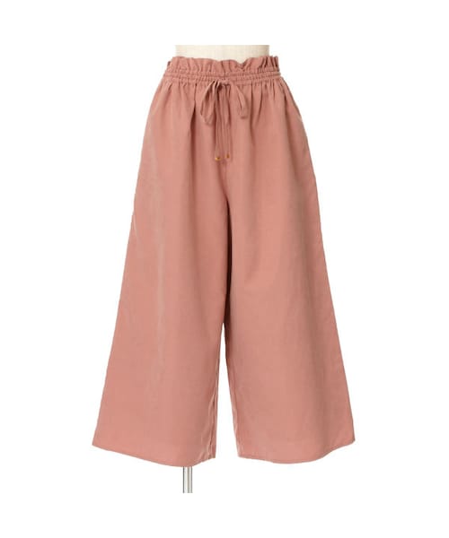 F i.n.t（フィント）の「フロントリボンギャザーワイドパンツ/F&A（その他パンツ・レディース・その他）」の2枚目の写真