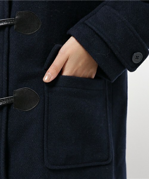 archives（アルシーヴ）の「カルゼミドル丈ダッフルコート（ダッフルコート・レディース・アイボリー/グレー/ネイビー・MEDIUM）」の9枚目の写真